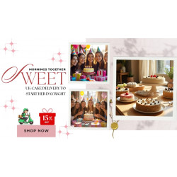 Sweet Mornings Together: UK Cake Delivery to Start Her Day Right